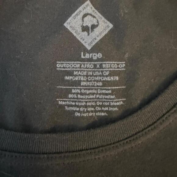 Outdoor Afro x‎ REI Co-Op Women's Size L Short Sleeve Tee - Picture 4 of 5